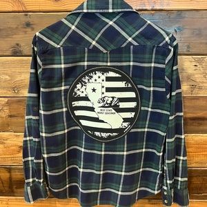 California Best State, Worst Governor One-of-a-Kind Jachs Girlfriend Flannel - M